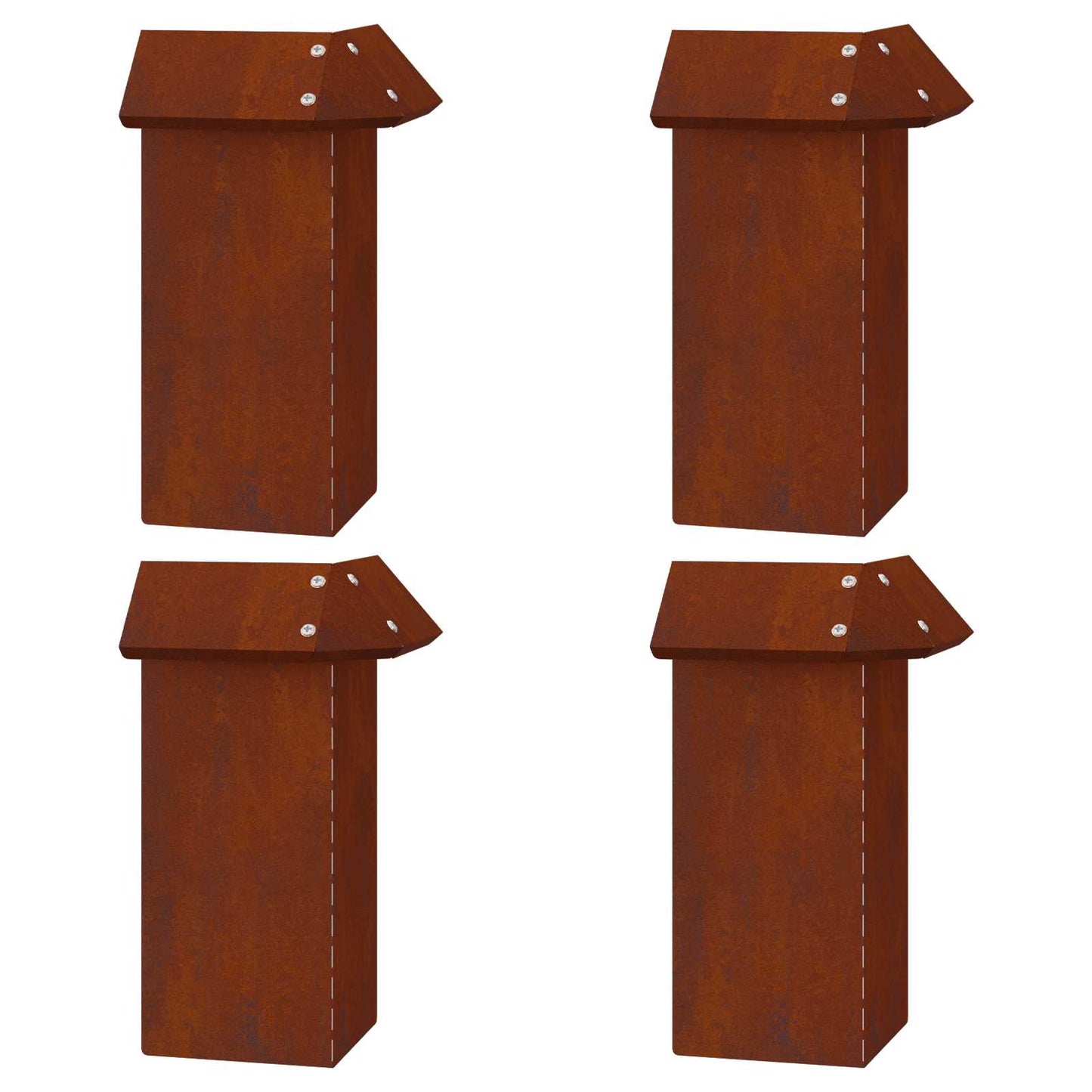 Schneckenzauns 20 pcs Rostig Wetterfeststahl