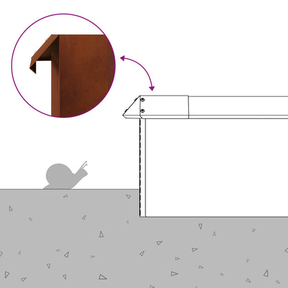 Schneckenzauns 20 pcs Rostig Wetterfeststahl