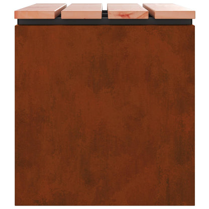 Gartenbank Wetterfeststahl 60 x 40 x 43 cm