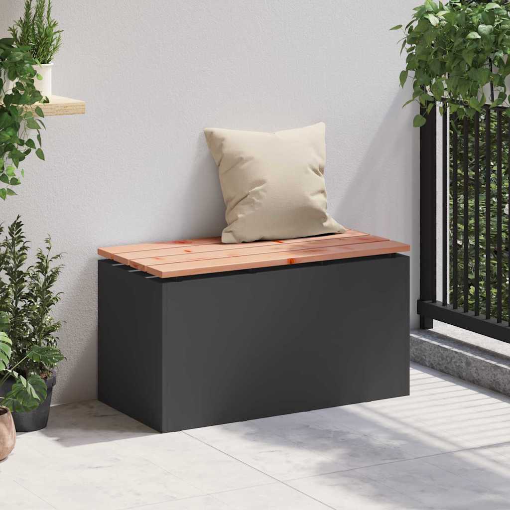 Gartenbank Schwarz 80 x 40 x 43 cm