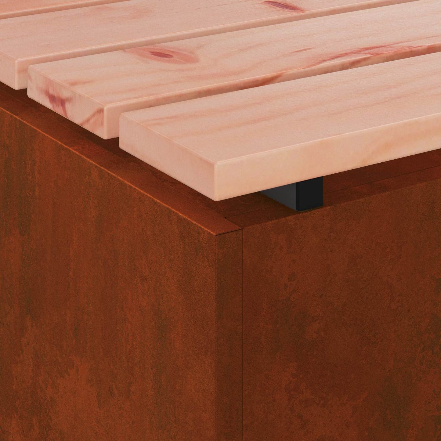 Gartenbank Wetterfeststahl 100 x 40 x 43 cm