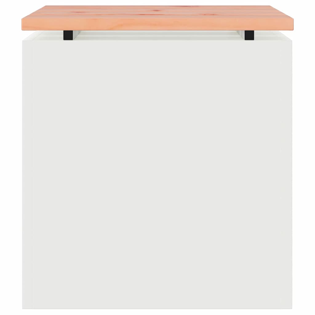 Gartenbank Weiß 40 x 40 x 43 cm