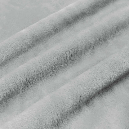 Überwurfdecke Grau 130 x 150 cm Fleece