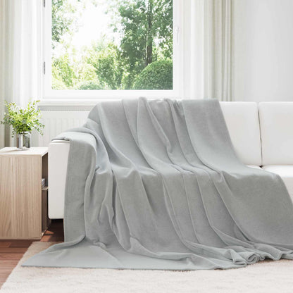 Wohndecken 6 pcs Grau 220 x 240 cm Fleece