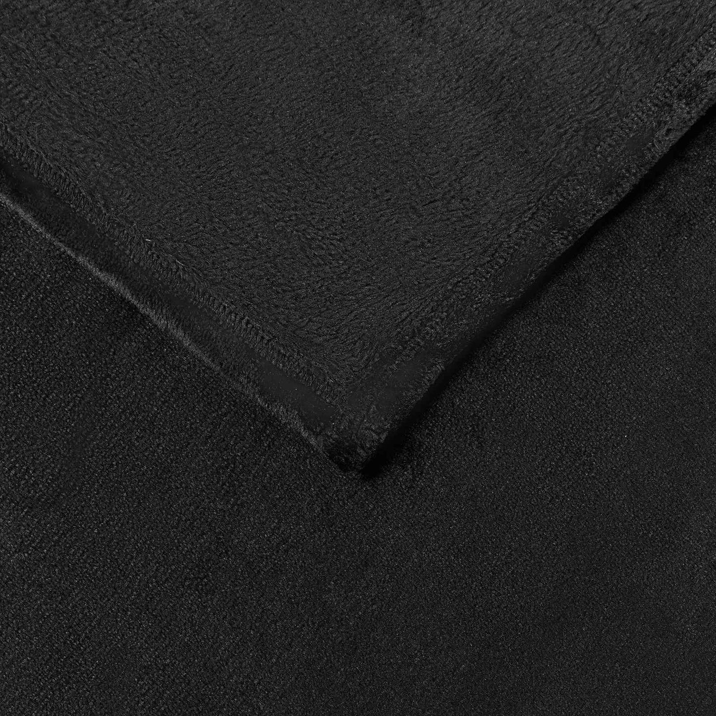 Wohndecken 6 pcs Schwarz 130 x 150 cm Fleece