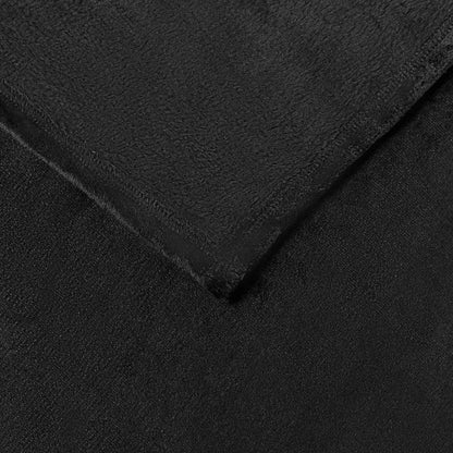 Wohndecken 6 pcs Schwarz 130 x 150 cm Fleece