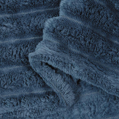 Überwurfdecke Marineblau 150 x 130 cm Fleece