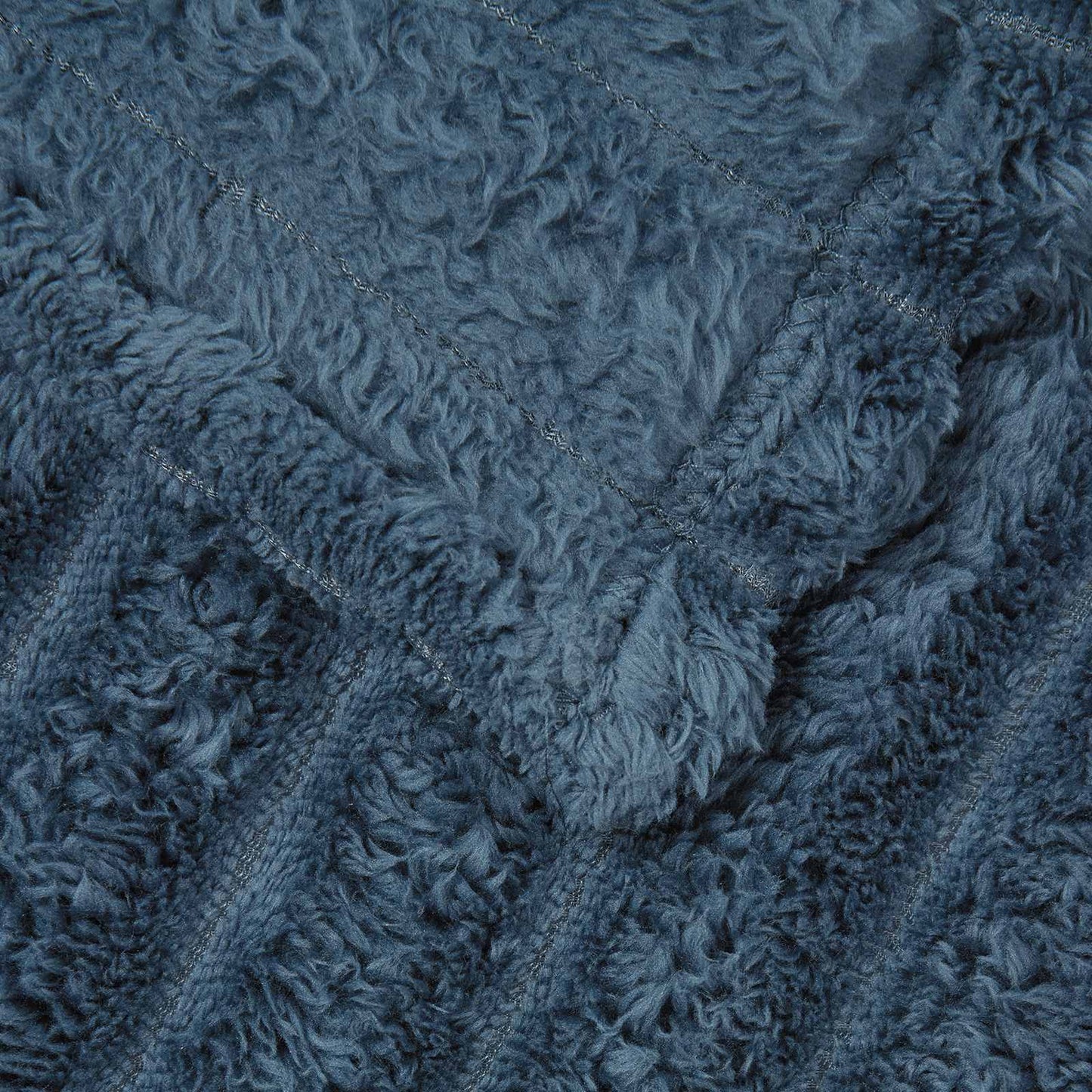 Überwurfdecke Marineblau 270 x 240 cm Fleece