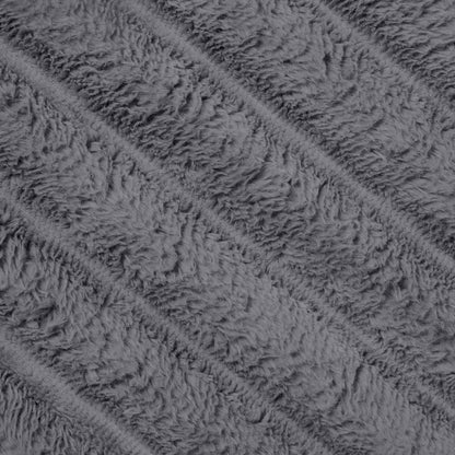 Wohndecken 6 pcs Dunkelgrau 240 x 220 cm Fleece