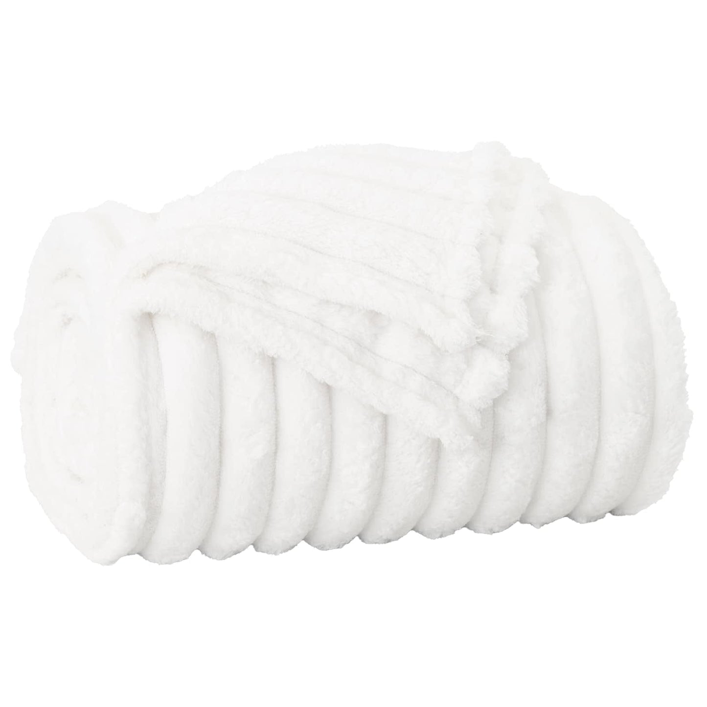 Wohndecken 6 pcs Weiß 270 x 240 cm Fleece