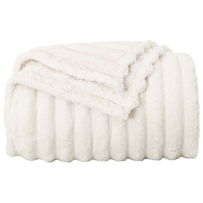 Wohndecken 6 pcs Creme 270 x 240 cm Fleece