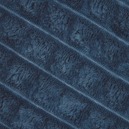 Überwurfdecke Marineblau 150 x 130 cm Fleece
