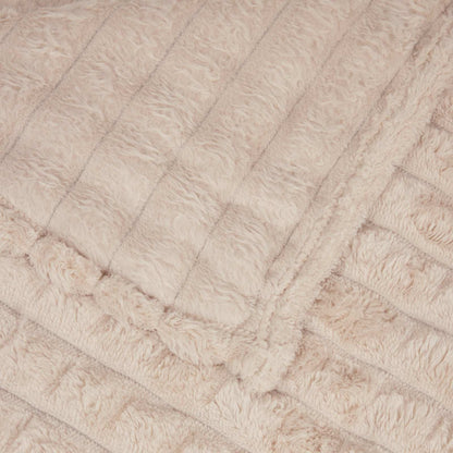 Wohndecken 6 pcs Beige 150 x 130 cm Fleece