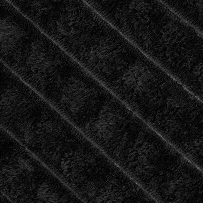 Wohndecken 6 pcs Schwarz 270 x 240 cm Fleece