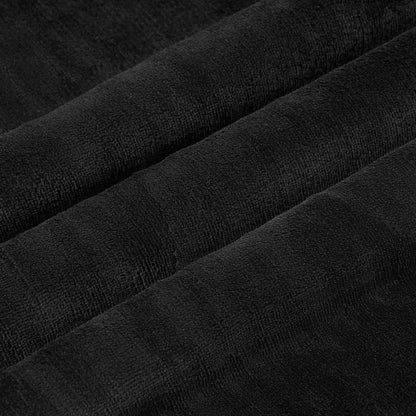 Überwurfdecke Schwarz 150 x 200 cm Fleece
