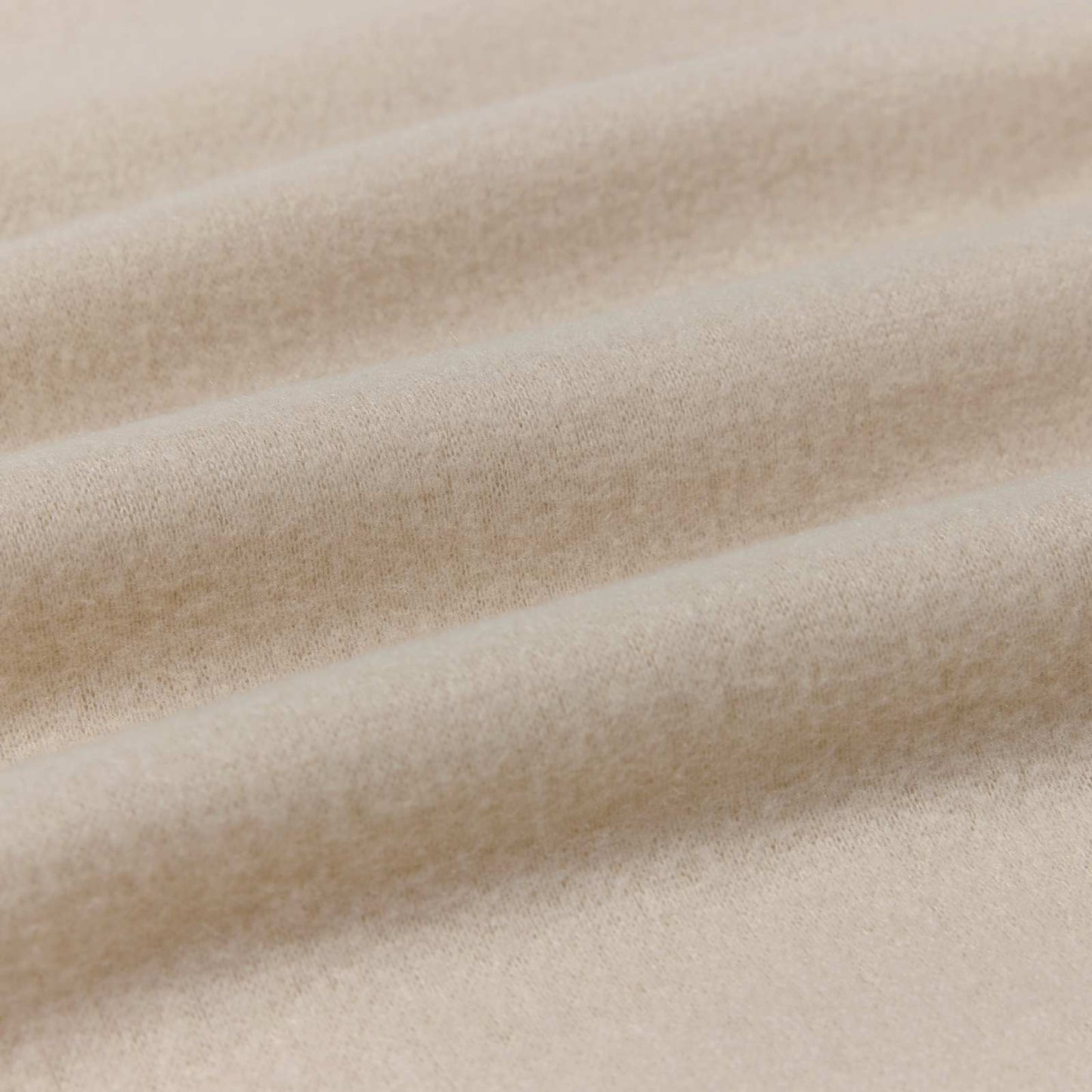 Überwurfdecke Beige 170 x 130 cm Fleece