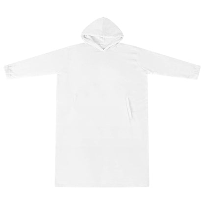 Decken-Hoodie Weiß L Flanell