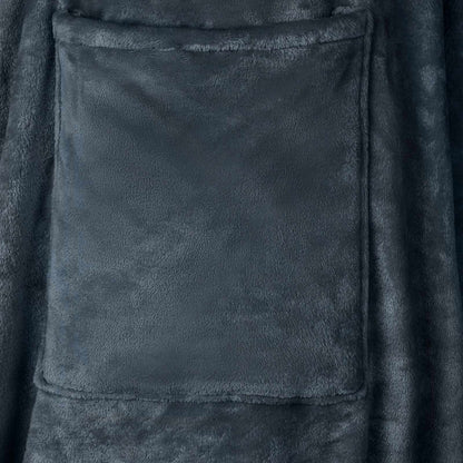 Decken-Hoodie Marineblau F Flanell
