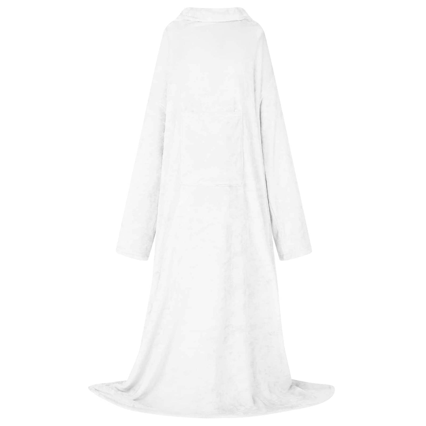 Decken-Hoodie Weiß F Flanell