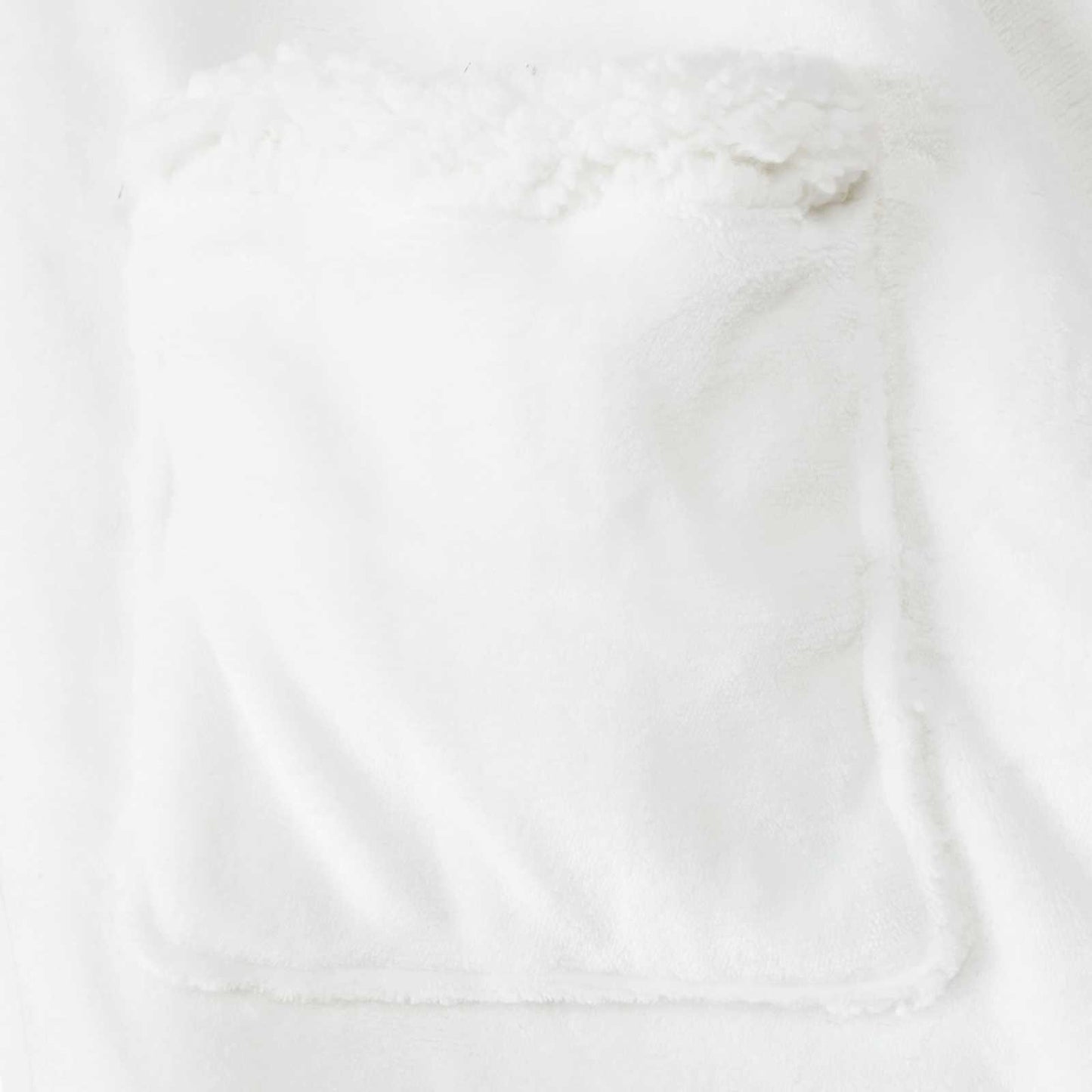 Decken-Hoodie Weiß M Fleece und Flanell