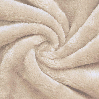 Bademantel Hoodie Beige XXXL Flanell