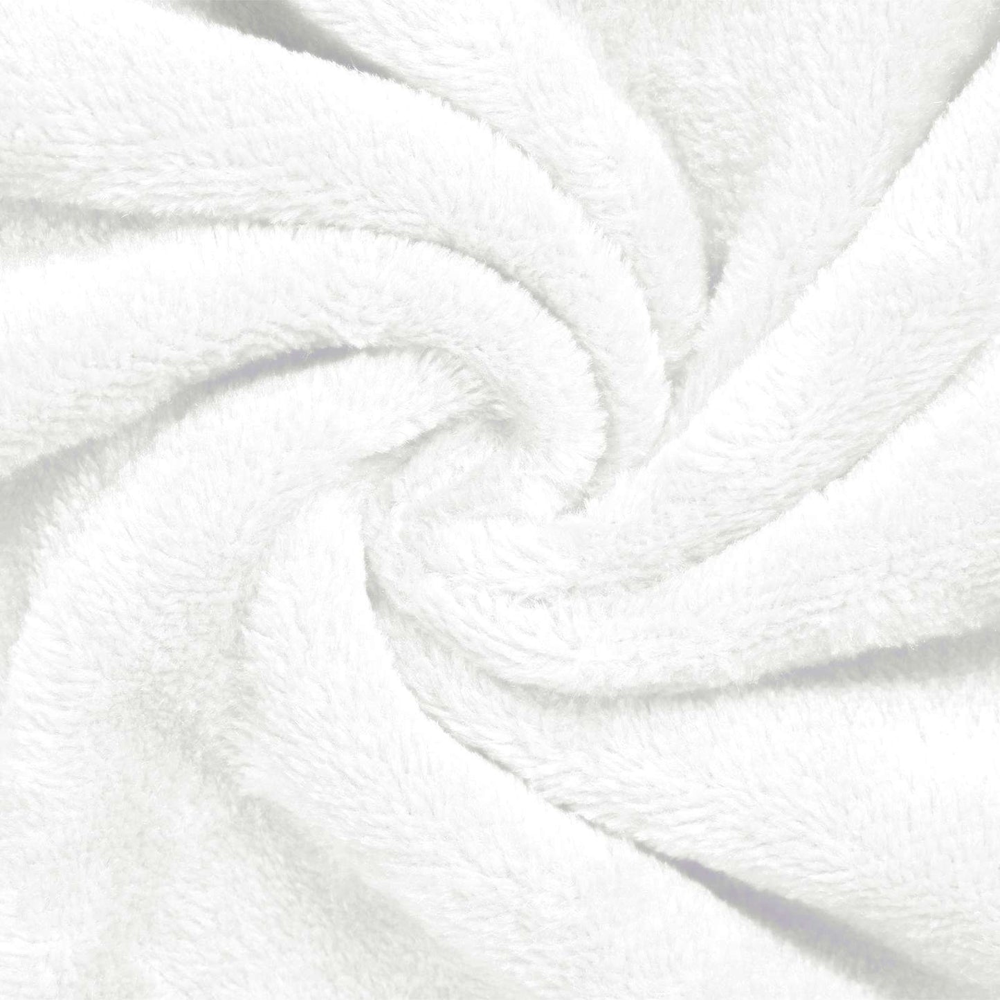 Bademantel Hoodie Weiß XXXL Flanell