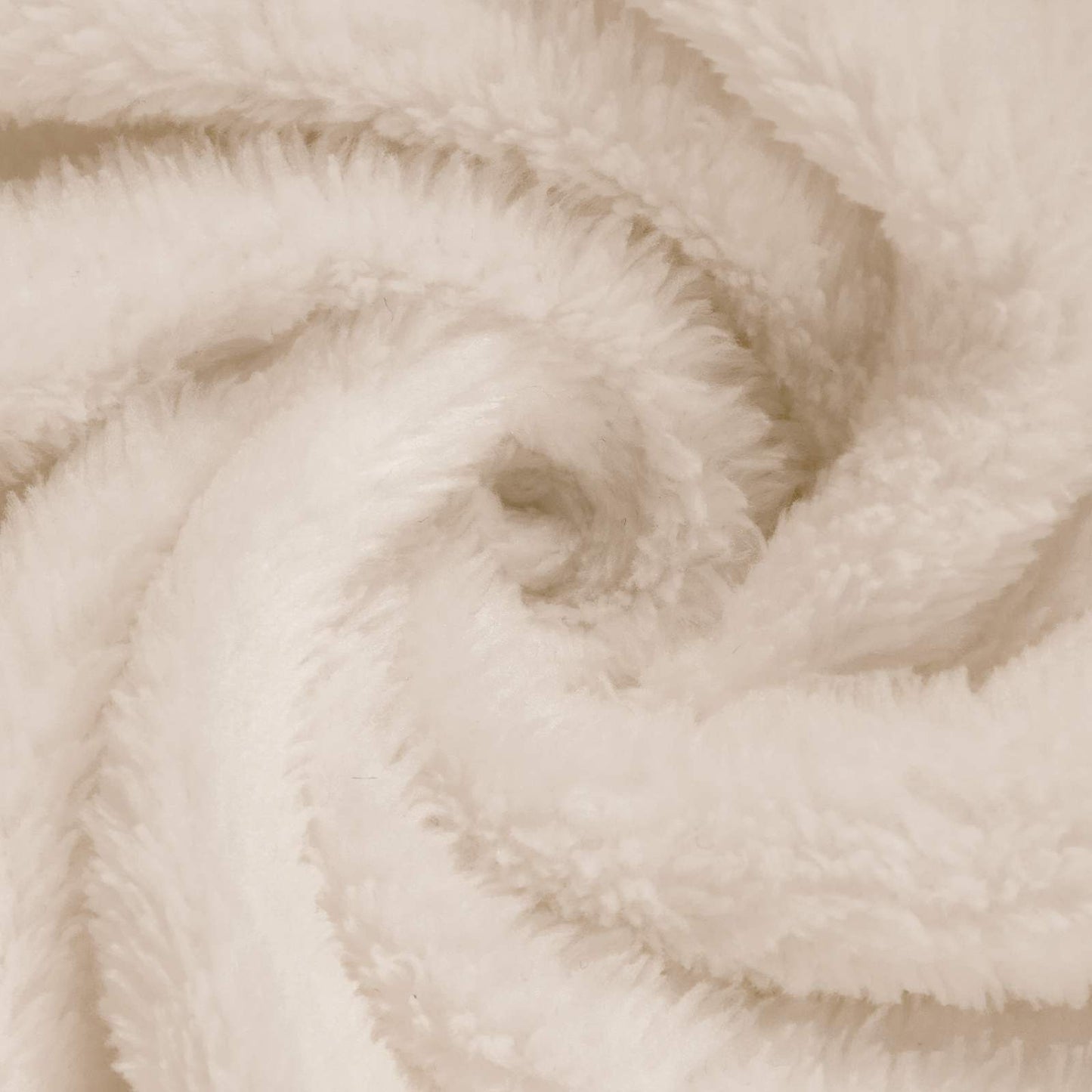 Bademantel ohne Kapuze Beige XXXL Flanell