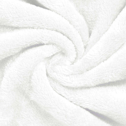 Bademantel ohne Kapuze Weiß S Flanell