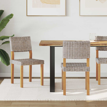 Esszimmerstuhl 2 pcs Kubu Grau 46 x 55 x 84 cm Kubu Rattan