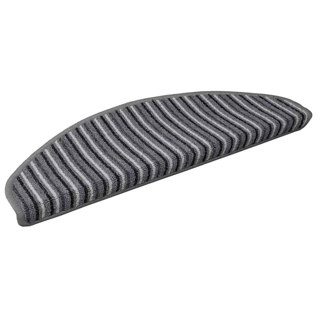 Selbstklebende Treppenschoner 15 pcs Grau 65 x 21 x 4 cm