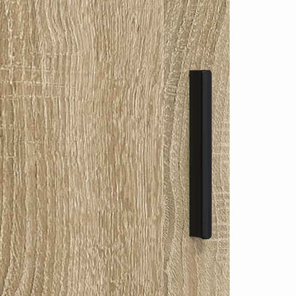 Badezimmermöbel-Set 3 pcs Sonoma-Eiche Holzwerkstoff & Metall