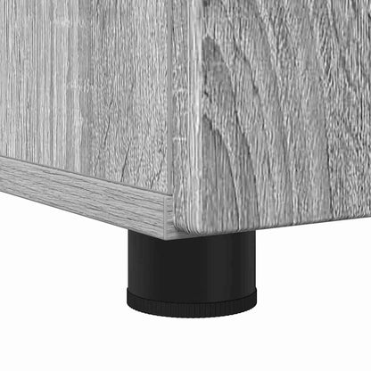 Badezimmermöbel-Set 3 pcs Graues Sonoma Holzwerkstoff & Metall