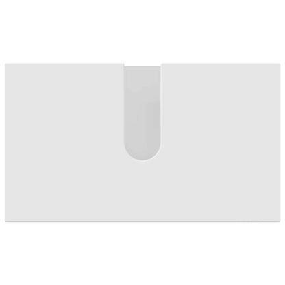 Badezimmermöbel-Set mit Tür 5 pcs Weiß Holzwerkstoff & Metall