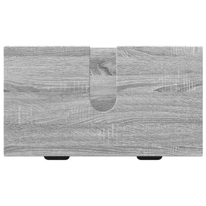 Badezimmermöbel Set mit Regal 3 pcs Grau Sonoma Holzwerkstoff