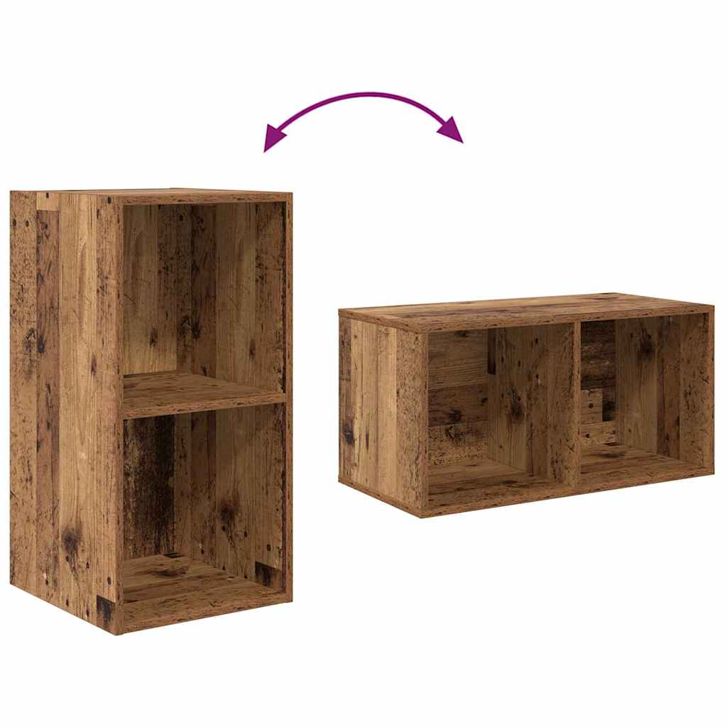 TV-Schrankset 2 pcs Altholz 37 x 37 x 72 cm Holzwerkstoff