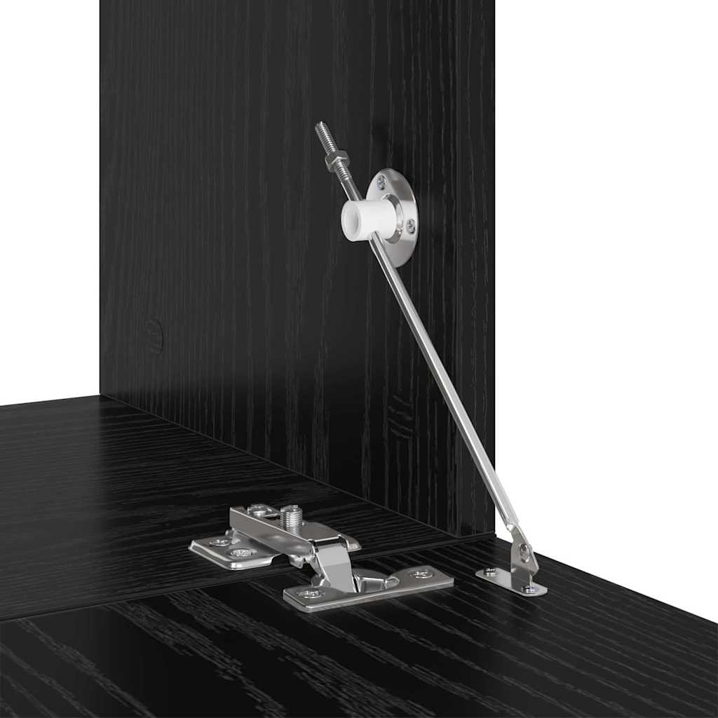 TV-Schrankset 4 pcs Schwarz Eichen-Optik 60 x 30 x 30 cm