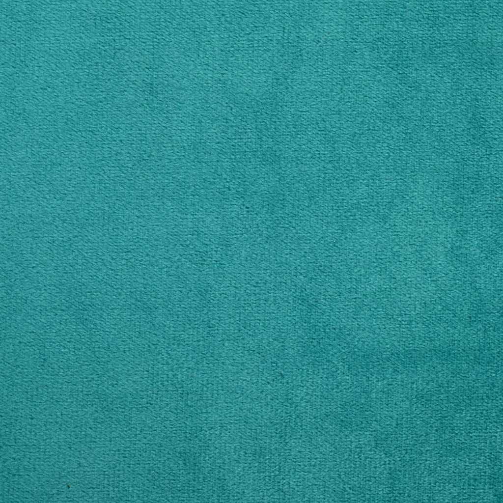 Eckbettgestell mit Kopfteil Türkis 100 cm x 200 cm Samt