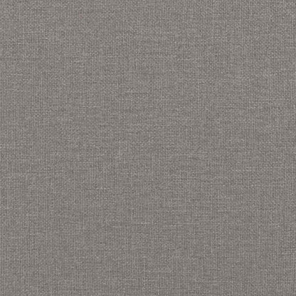 Eckbettgestell mit Kopfteil Taupe 90 x 190 cm Stoff