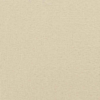 Eckbettgestell mit Kopfteil Creme 90 x 200 cm Stoff