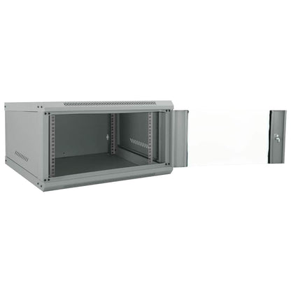 Netzwerkschrank mit Speicher Grau 60 x 60 x 35 cm Stahl