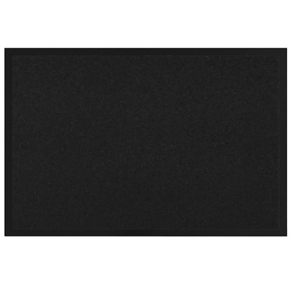 Fußmatte Schwarz 120 x 80 x 1,2 cm Teddystoff