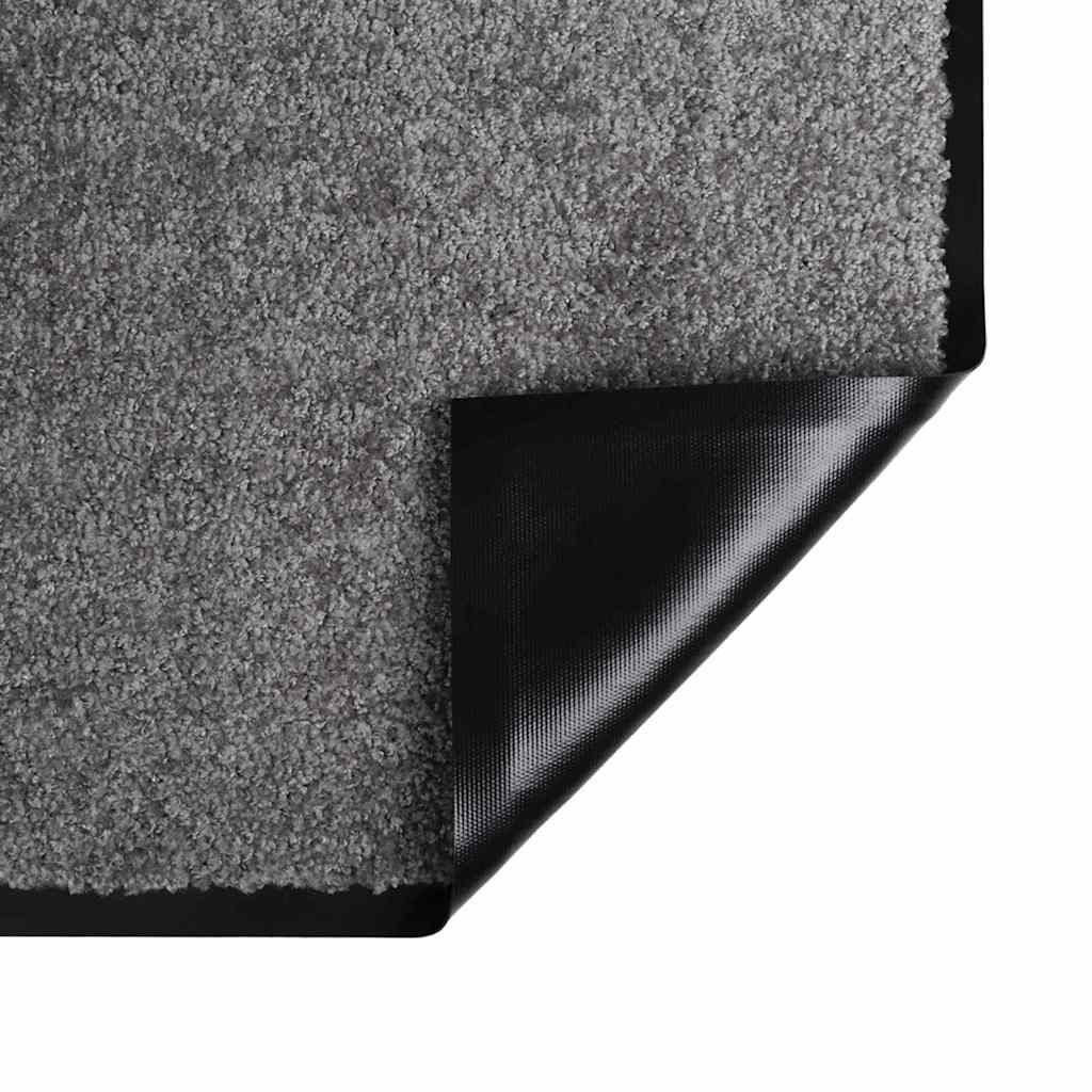 Fußmatte Hellgrau 60 x 40 x 1,2 cm Teddystoff