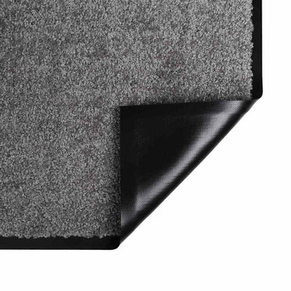 Fußmatte Hellgrau 60 x 40 x 1,2 cm Teddystoff