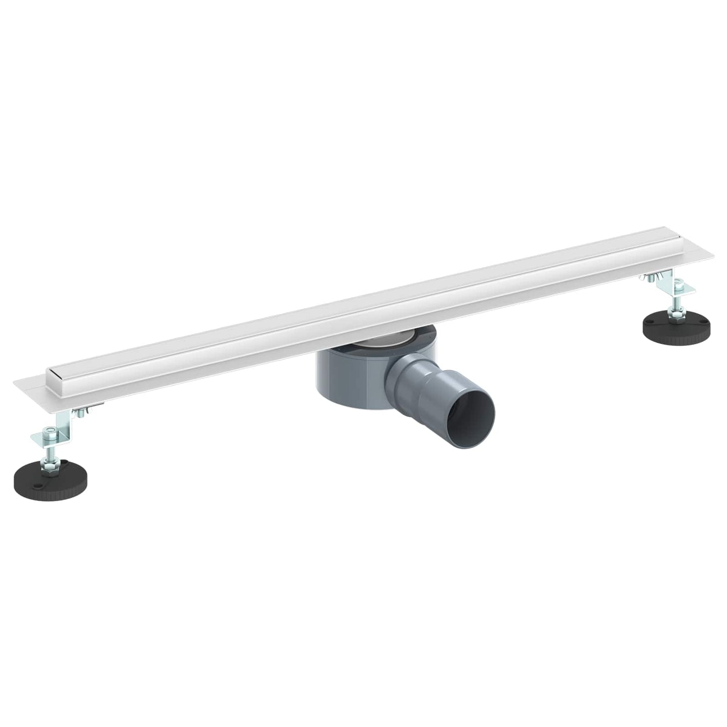 360° Duschablauf mit slim Modell Silber 60 cm Edelstahl 304