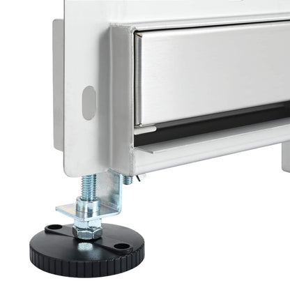 Wandmontierter Duschablauf Silber 80 cm Edelstahl 304