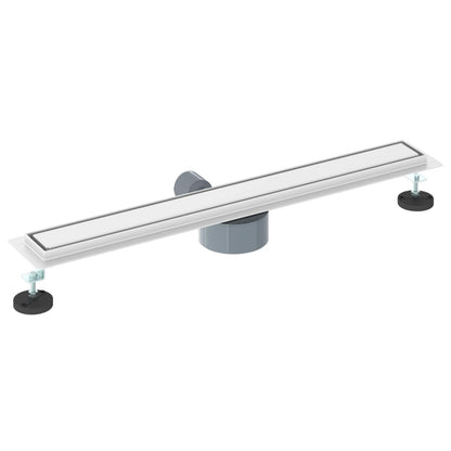 Duschablauf 2-in-1 mit 360° Siphon Silber 70 cm Edelstahl 304