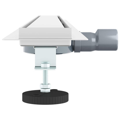 Duschablauf 2-in-1 mit 360° Siphon Silber 100 cm Edelstahl 304