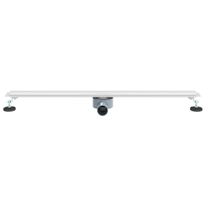 360° Duschablauf mit slim Modell Silber 90 cm Edelstahl 304