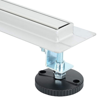 360° Duschablauf mit slim Modell Silber 80 cm Edelstahl 304