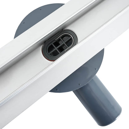 360° Duschablauf mit slim Modell Silber 80 cm Edelstahl 304